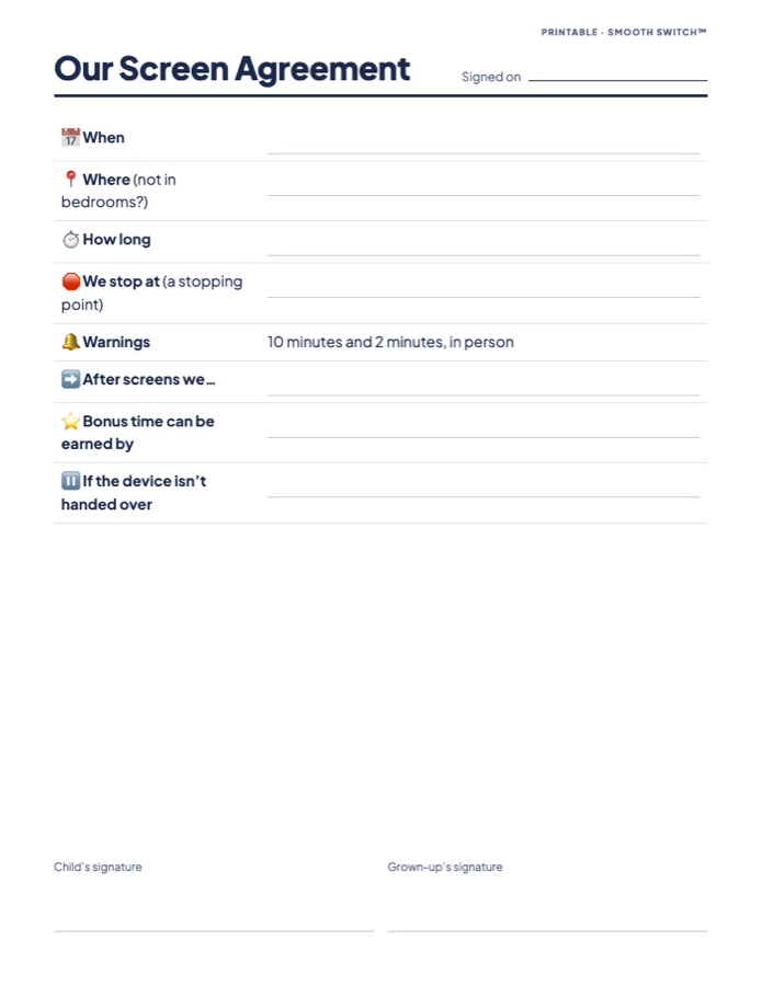 Our Screen Agreement